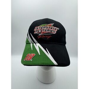 Vintage Interstate Batteries Racing Hat Cap Strap Back NASCAR‎ Mens 90s